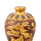 An exquisite gilt bronze vase with landscape and figure patterns