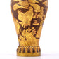 An exquisite gilt bronze vase with landscape and figure patterns