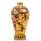 An exquisite gilt bronze vase with landscape and figure patterns