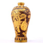 An exquisite gilt bronze vase with landscape and figure patterns