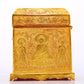 An exquisite gilt bronze image box of Gautama Buddha