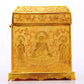 An exquisite gilt bronze image box of Gautama Buddha