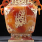 Brilliant Agate Gold-Mounted 'Flower& Dragon' Vase And Cover