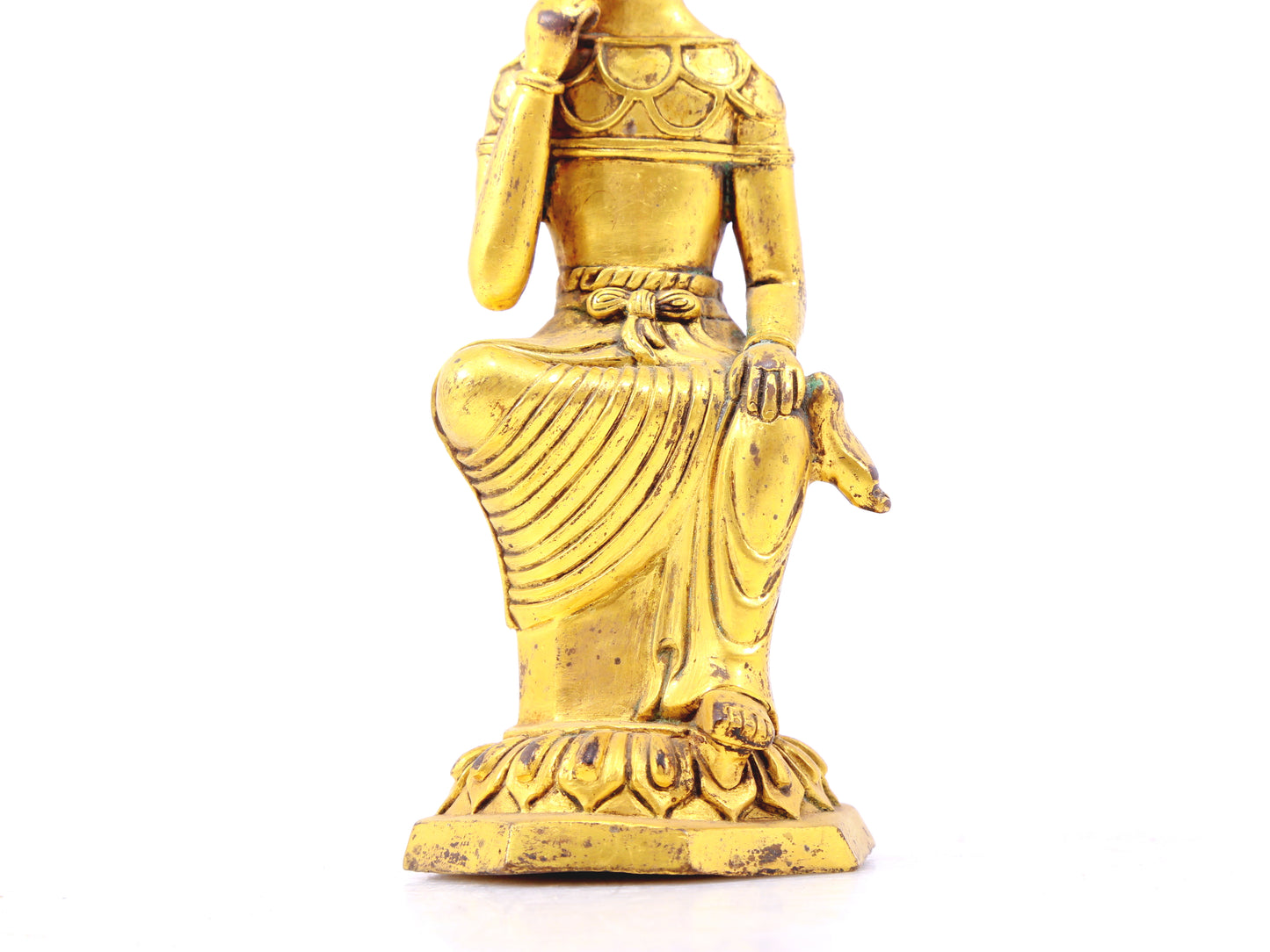 A sacred gilt bronze statue of Bodhisattva,