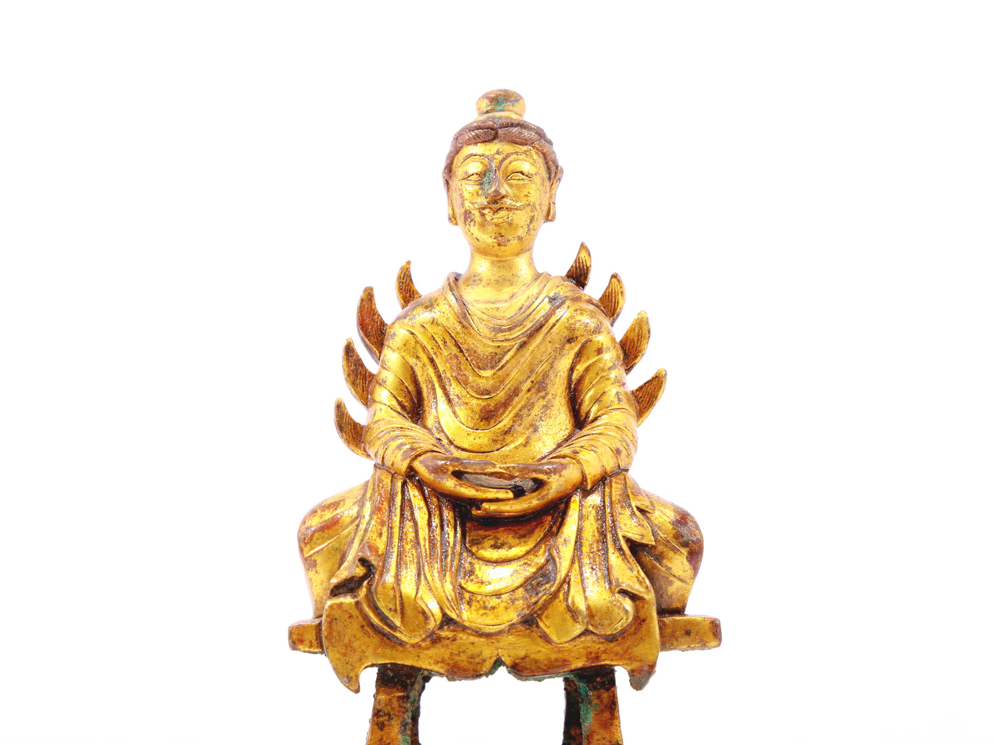 A sacred gilt bronze figure