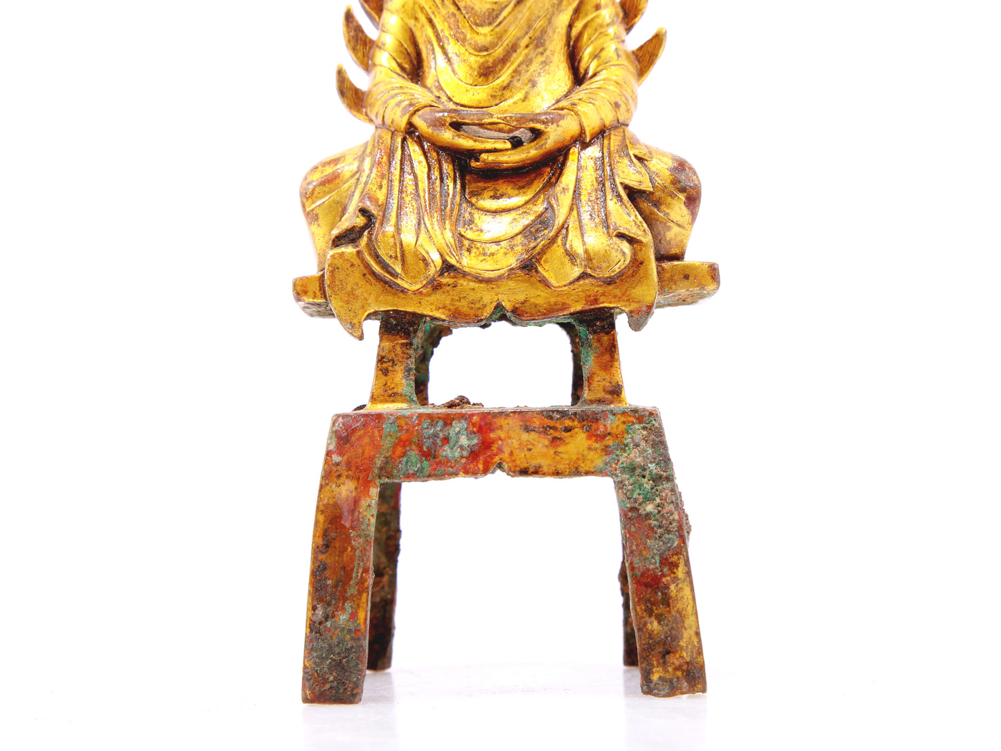 A sacred gilt bronze figure