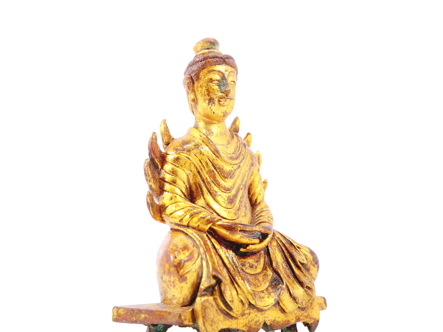 A sacred gilt bronze figure