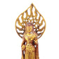 A sacred gilt bronze statue of Bodhisattva