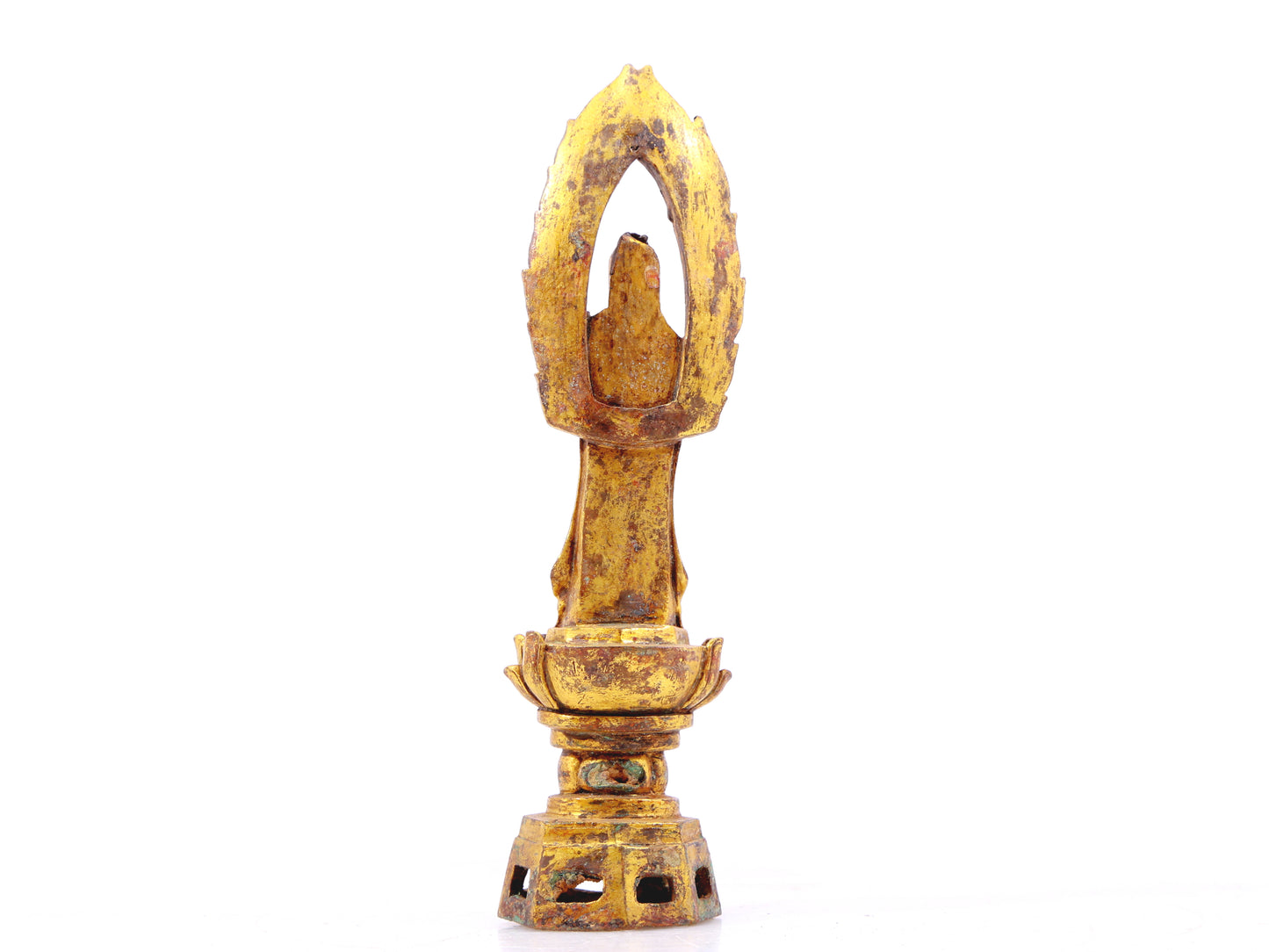 A sacred gilt bronze statue of Bodhisattva,