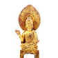 A sacred gilt bronze statue of Gautama Buddha