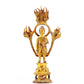 A sacred gilt bronze statue of Gautama BuddhaA sacred gilt bronze statue of Gautama Buddha