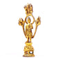 A sacred gilt bronze statue of Gautama BuddhaA sacred gilt bronze statue of Gautama Buddha