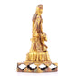 A sacred gilt bronze statue of Gautama Buddha