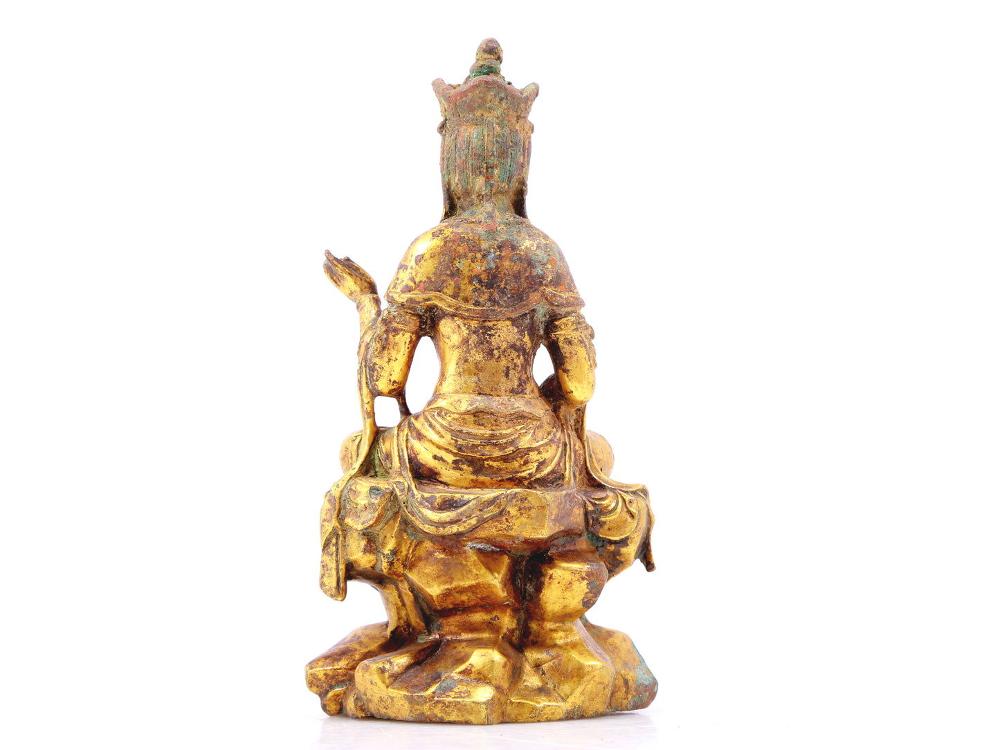 A sacred gilt bronze statue of Gautama Buddha