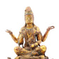 A sacred gilt bronze statue of Guanyin