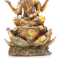 A sacred gilt bronze statue of Guanyin