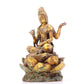 A sacred gilt bronze statue of Guanyin