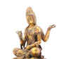 A sacred gilt bronze statue of Guanyin