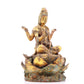 A sacred gilt bronze statue of Guanyin