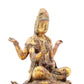 A sacred gilt bronze statue of Guanyin