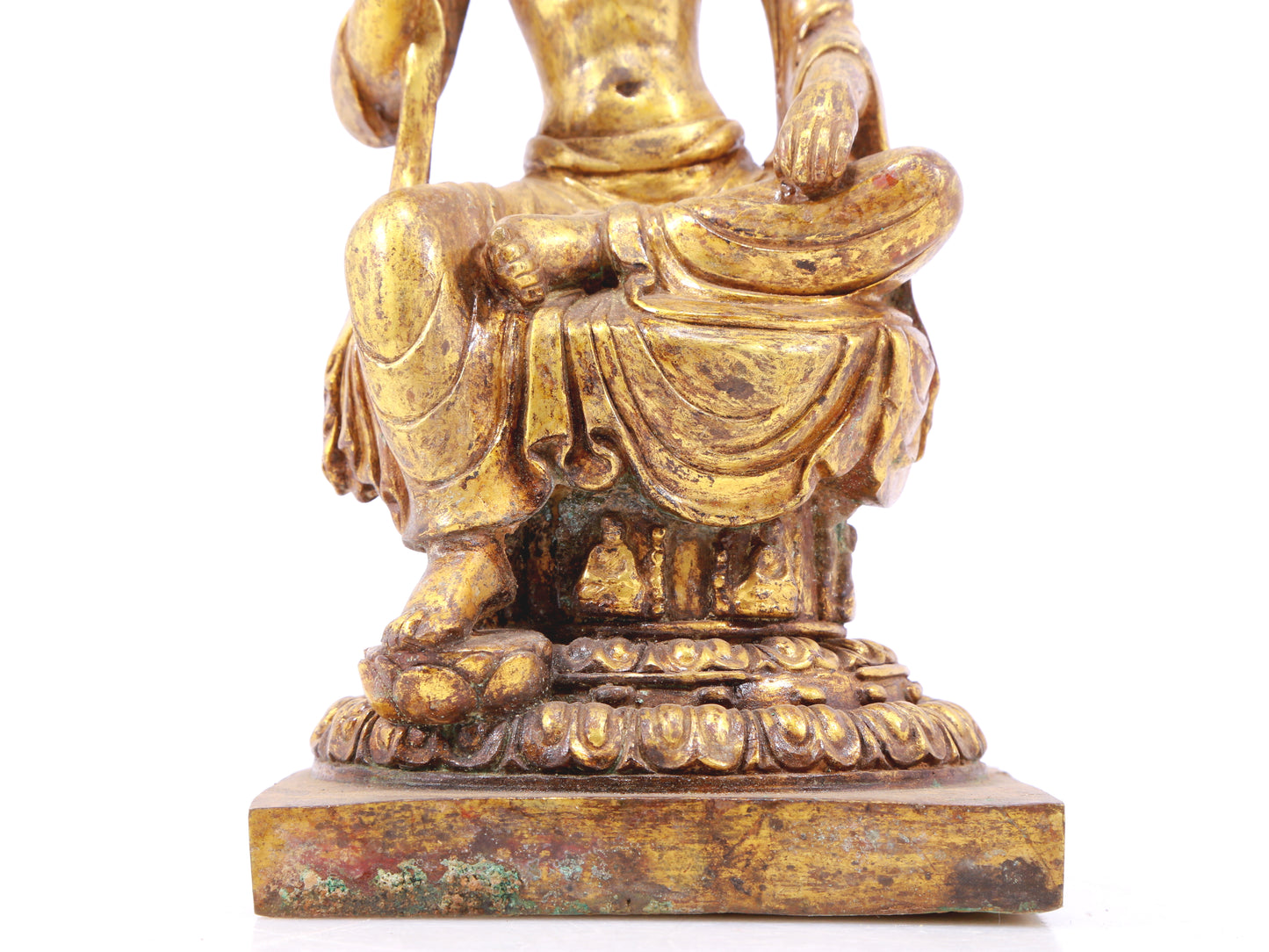 A sacred gilt bronze statue of Bodhisattva