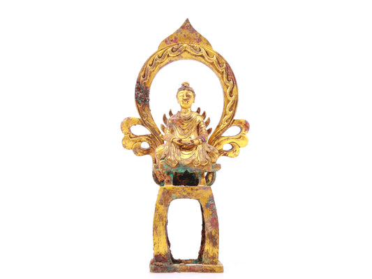 A sacred gilt bronze figure