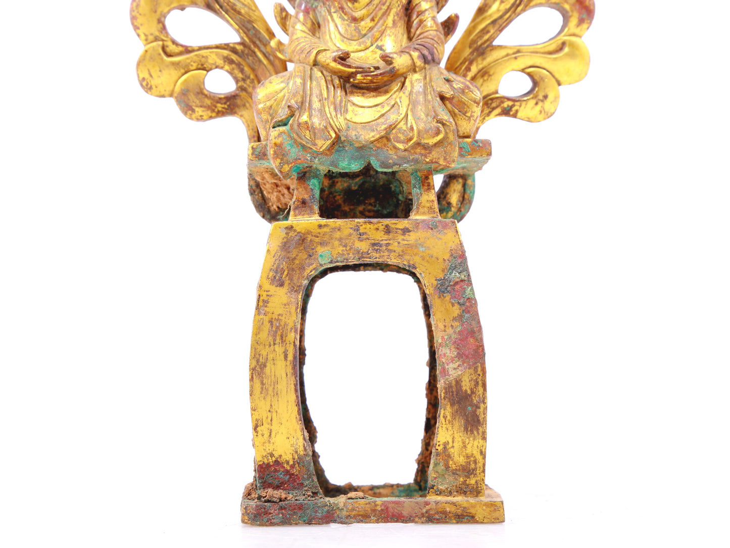 A sacred gilt bronze figure