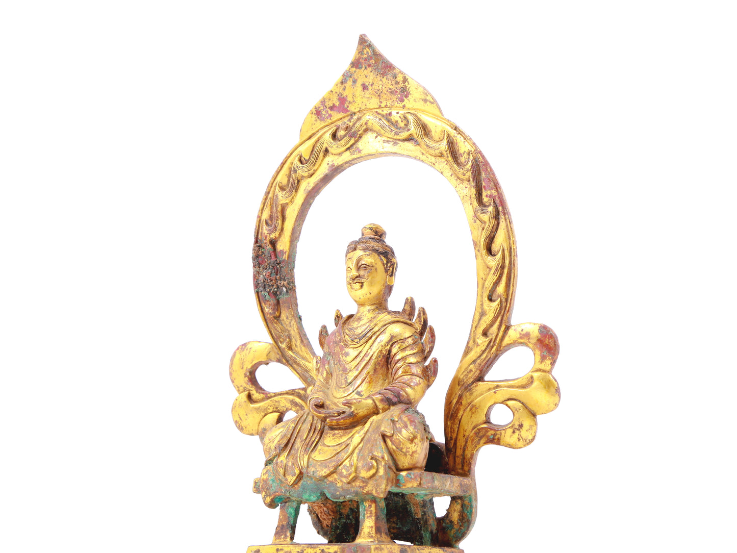 A sacred gilt bronze figure