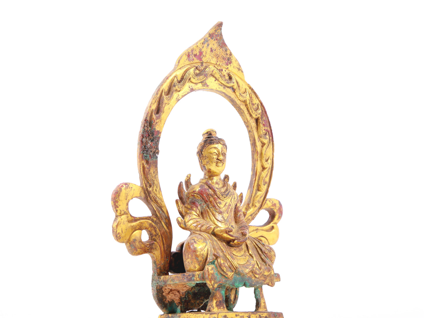 A sacred gilt bronze figure