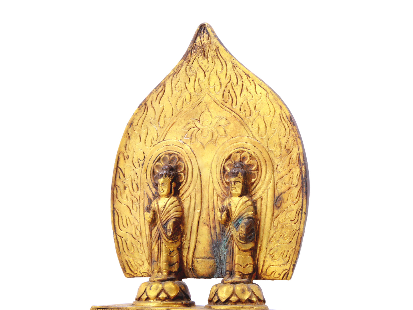 A sacred gilt bronze statue of Bodhisattva