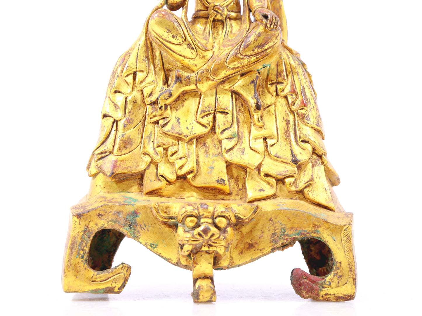 A sacred gilt bronze statue of Bodhisattva