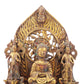 A sacred gilt bronze statue of Gautama Buddha