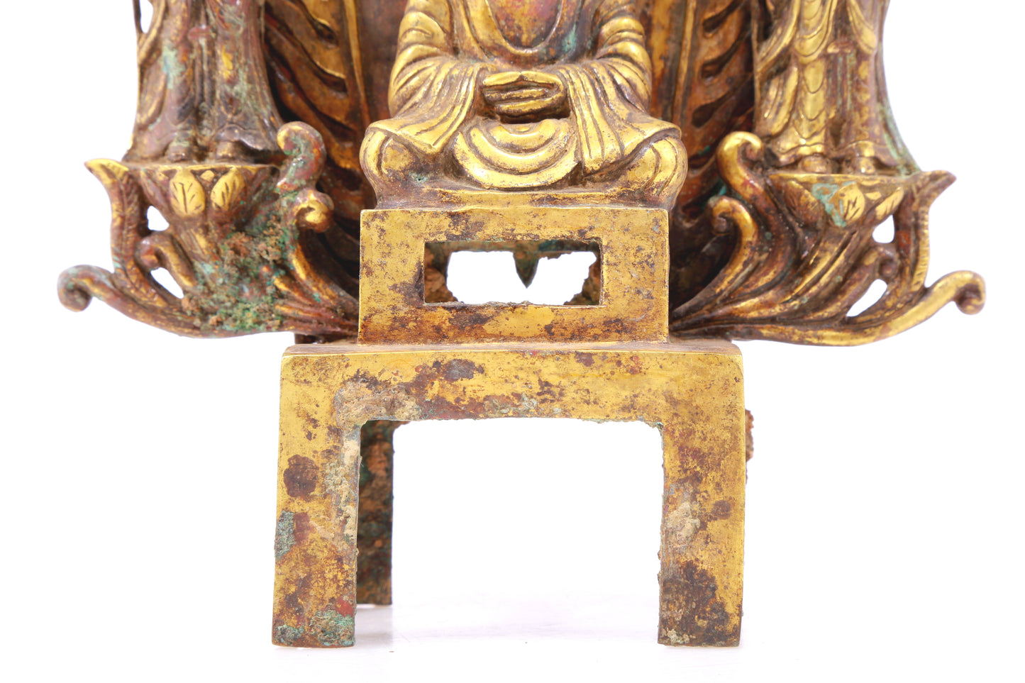 A sacred gilt bronze statue of Gautama Buddha