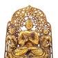 A sacred gilt bronze statue of Gautama Buddha