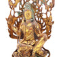 A sacred gilt bronze statue of Guanyin