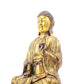 A sacred gilt bronze statue of Guanyin