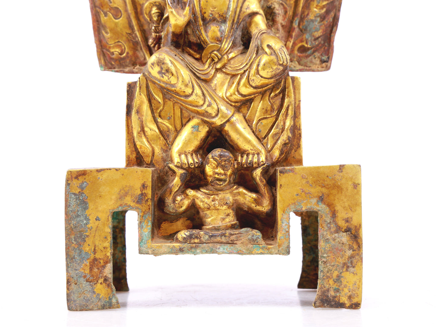 A sacred gilt bronze statue of Bodhisattva