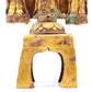 A sacred gilt bronze statue of Gautama Buddha