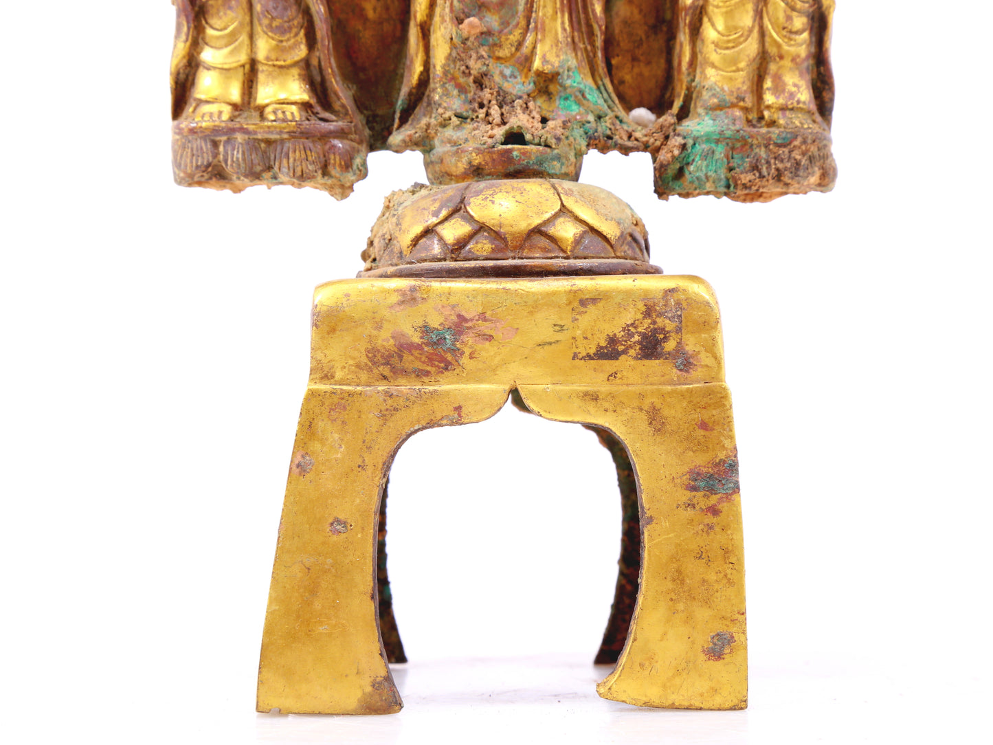 A sacred gilt bronze statue of Gautama Buddha