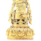 A sacred gilt bronze statue of Bodhisattva