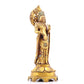 A sacred gilt bronze statue of Guanyin