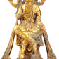 A sacred gilt bronze statue of Bodhisattva