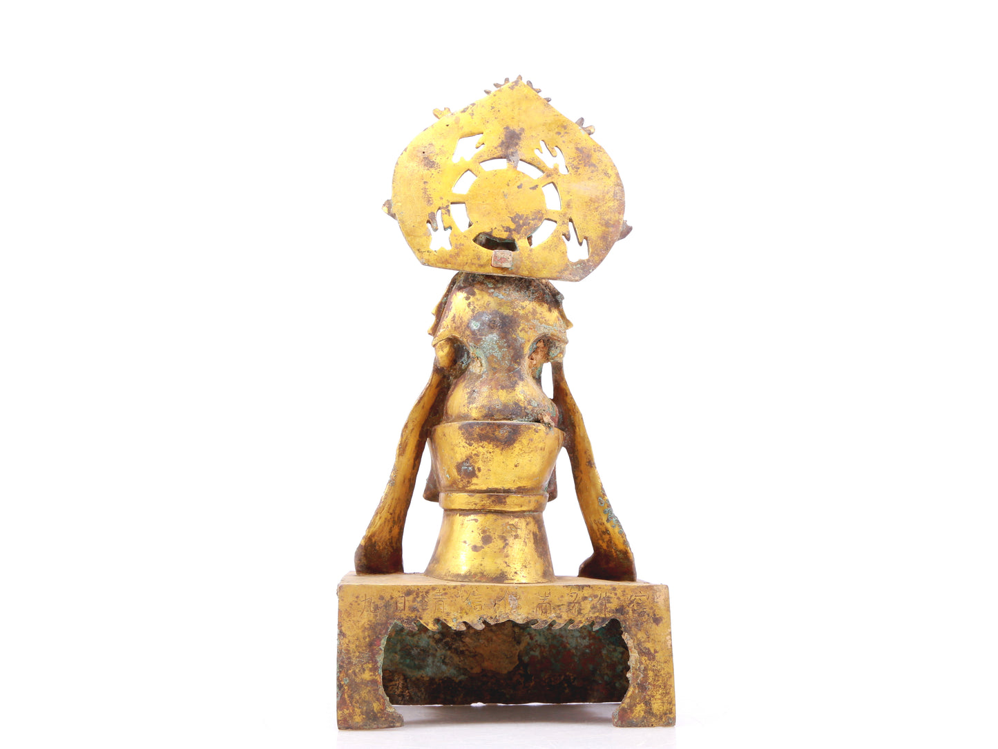 A sacred gilt bronze statue of Bodhisattva