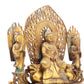 A sacred gilt bronze statue of Gautama Buddha