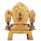 A sacred gilt bronze statue of Gautama Buddha