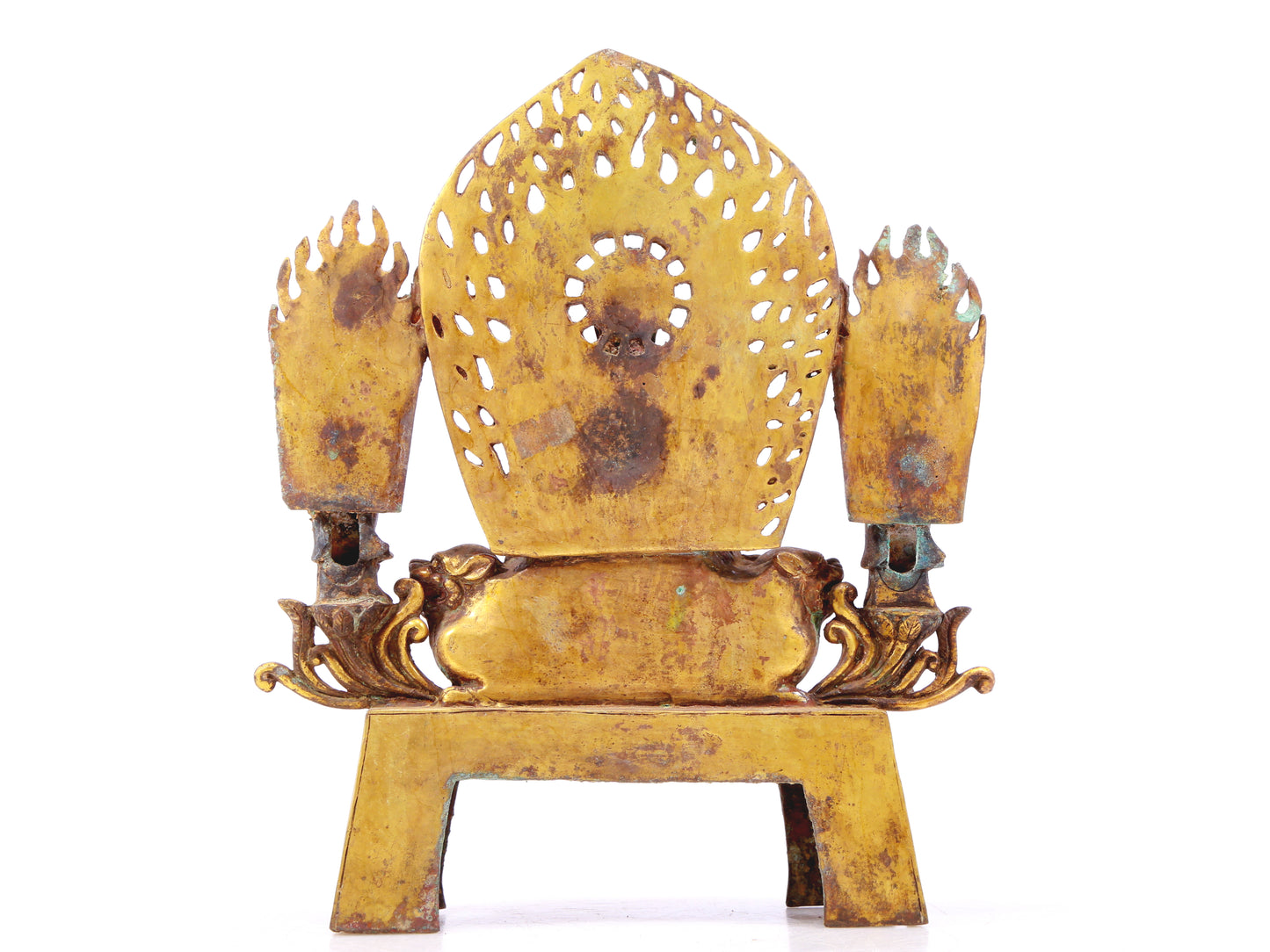 A sacred gilt bronze statue of Gautama Buddha