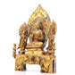 A sacred gilt bronze statue of Gautama Buddha