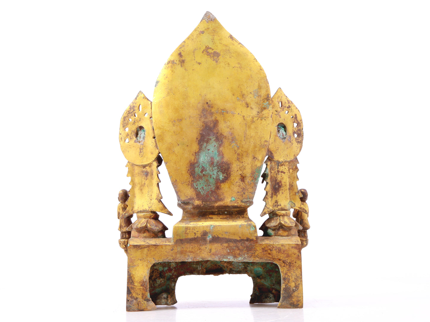 A sacred gilt bronze statue of Gautama Buddha