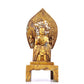 A sacred gilt bronze statue of Gautama Buddha