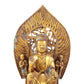 A sacred gilt bronze statue of Gautama Buddha